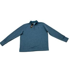 NWT Under Armour Sweater Men Large Golf Quarter Zip Storm Sweater Fleece Size XL